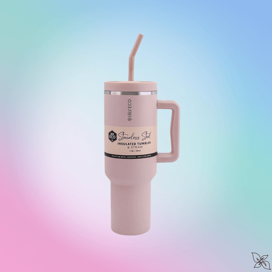 1.18L Insulated Stainless Steel Tumbler & Straw - PM291 - Wilfred Eco