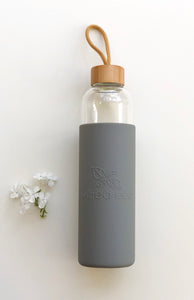 1L Reusable Glass Drink Bottle - 1L-GY - Wilfred Eco