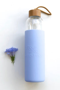 1L Reusable Glass Drink Bottle - 1L-LB - Wilfred Eco