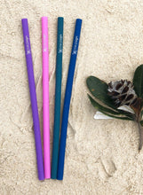 Load image into Gallery viewer, Straight Silicone Reusable Straws - 4 Pack - MIDNIGHT CONFETTI - SMC4 - Wilfred Eco