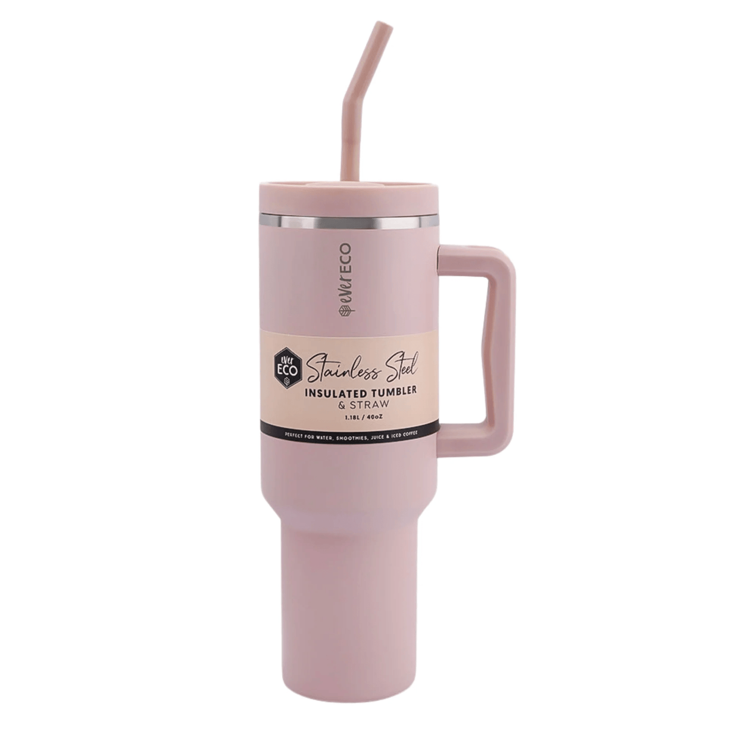 1.18L Insulated Stainless Steel Tumbler & Straw - PM291 - Wilfred Eco