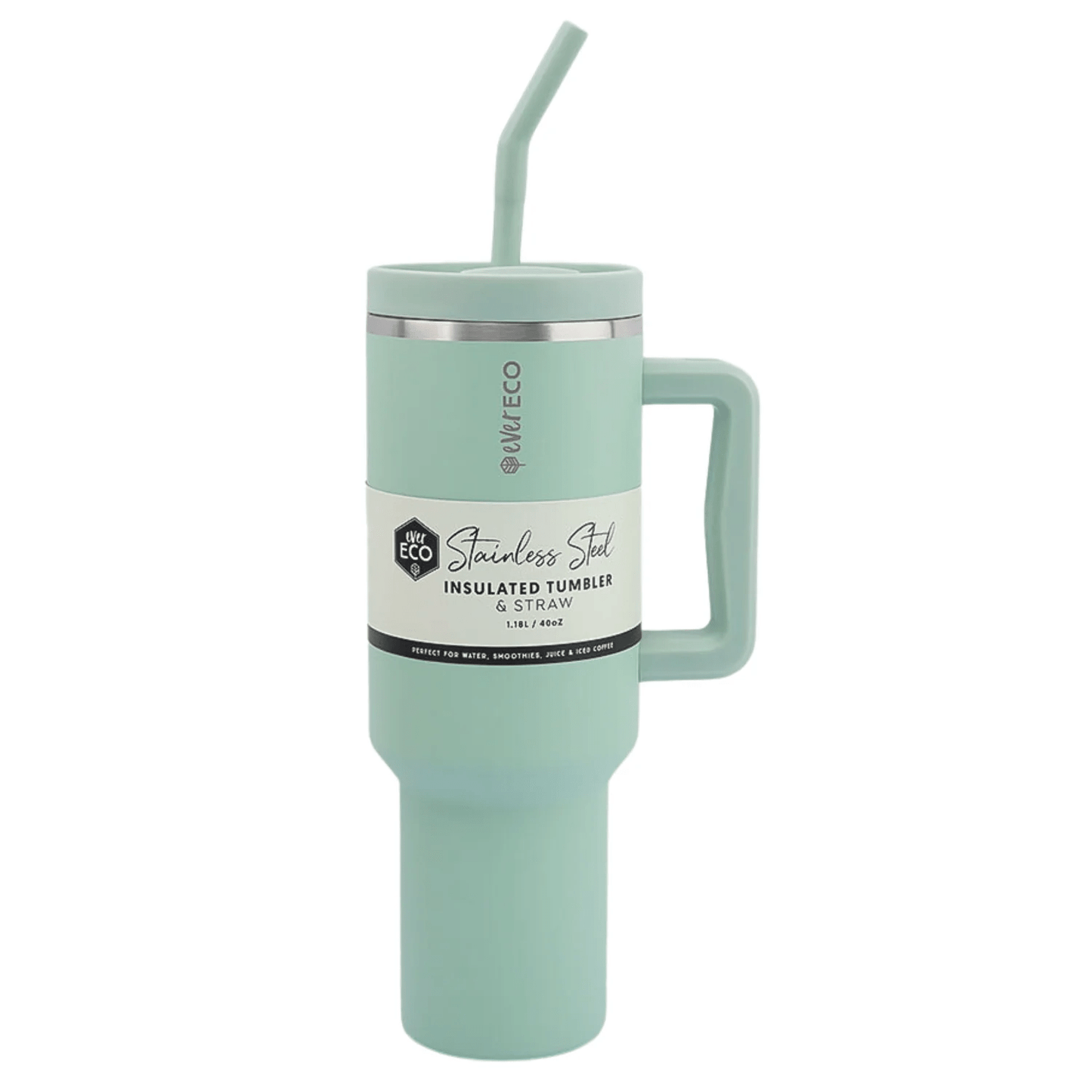 1.18L Insulated Stainless Steel Tumbler & Straw - PM292 - Wilfred Eco