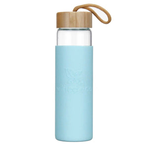 650ml Glass Drink Bottle with Bamboo Lid - 650ML-SP - Wilfred Eco